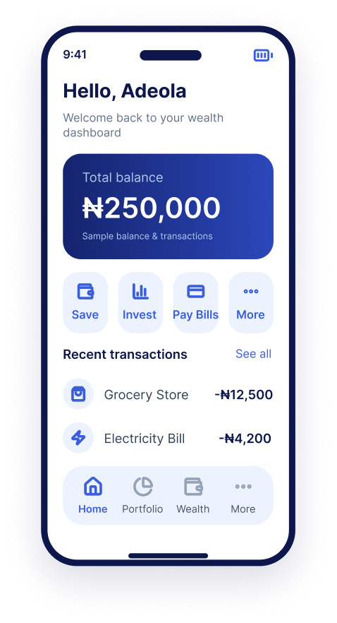 Ezone Wealth mobile app